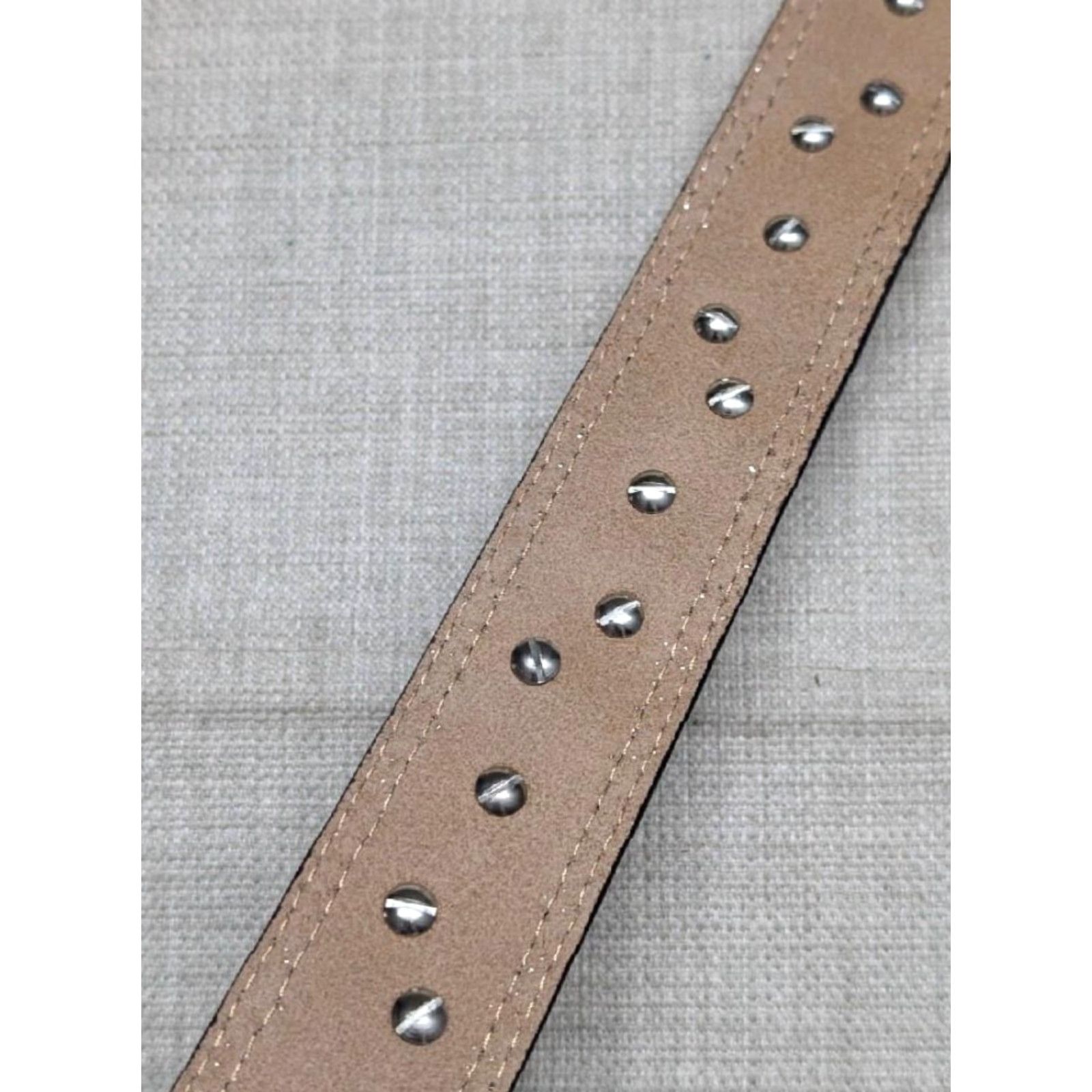 Vintage VINTAGE NOCONA belt western Studded tooled leather 38 TURQUOISE brown Concho Southwestern Texas Lonestar Mens Belt 1-1/2" Adult 38 Size 38 - 7 Thumbnail
