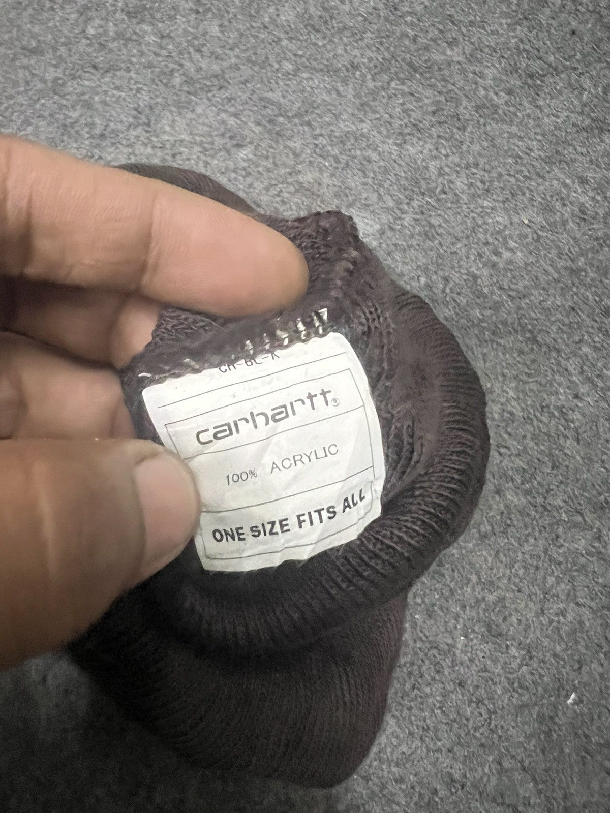 Japanese Brand × Vintage THRASHED CARHARTT BEANIE HAT Size ONE SIZE - 3 Thumbnail