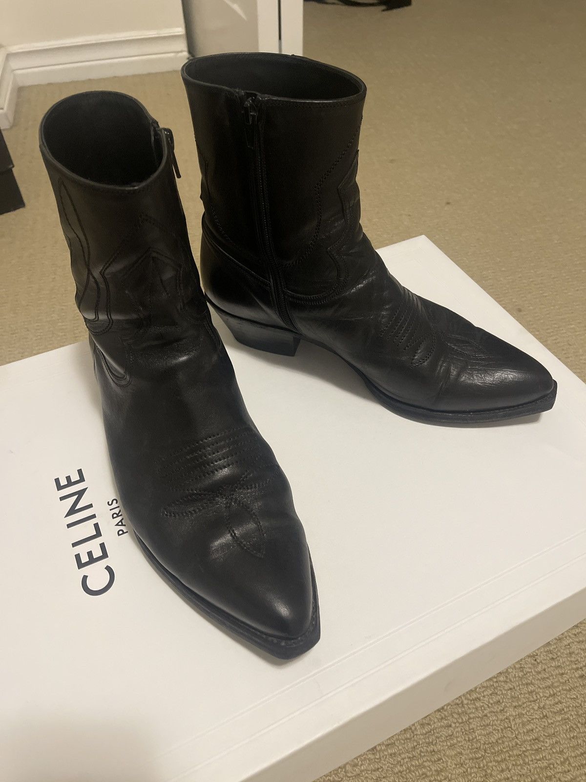 Celine Celine western boots | Grailed