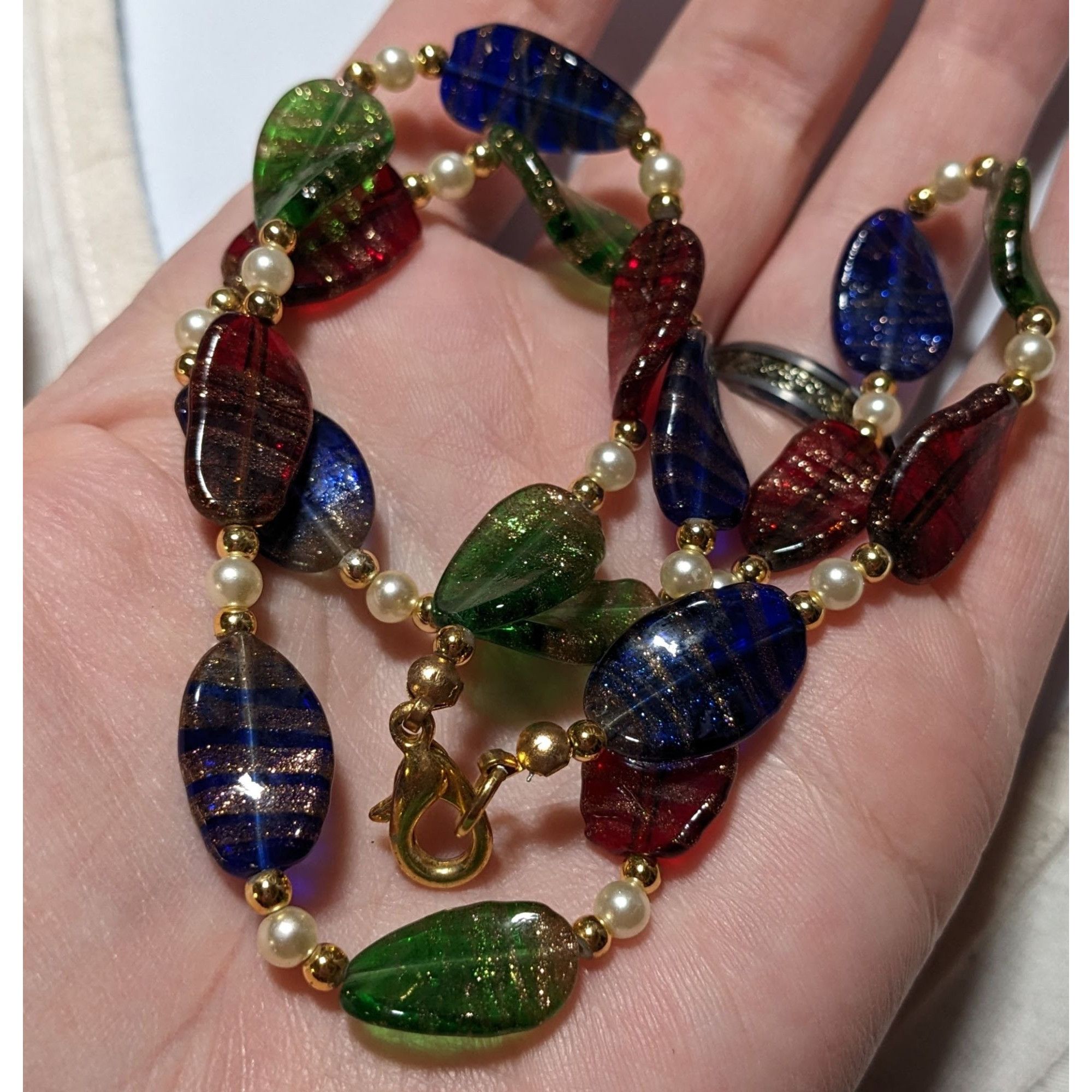 Other Rainbow Glitter Glass Necklace Size ONE SIZE - 3 Thumbnail