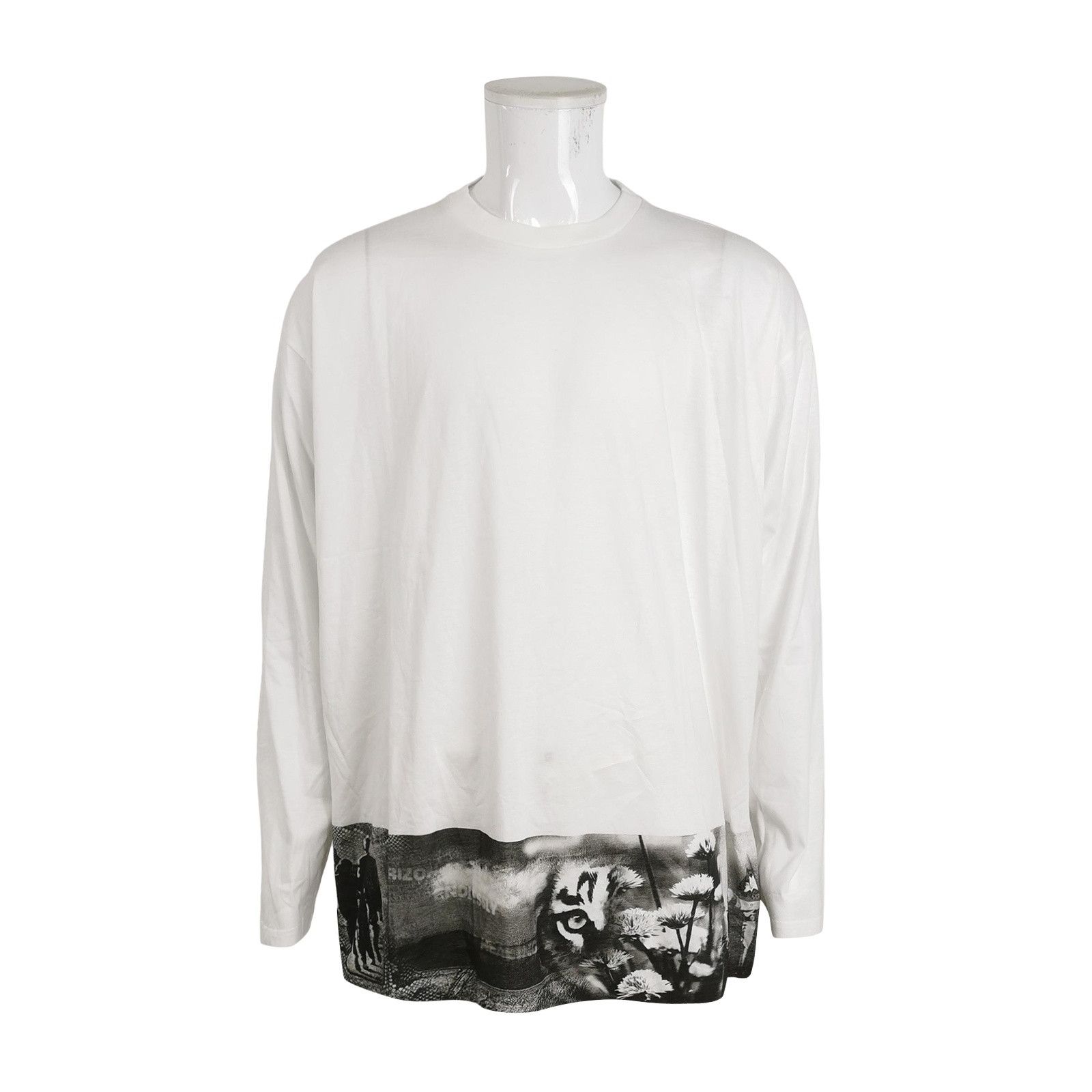 Prada Prada Graphic Hem Long Sleeve T-Shirt XL Size US XL / EU 56 / 4 - 1 Thumbnail