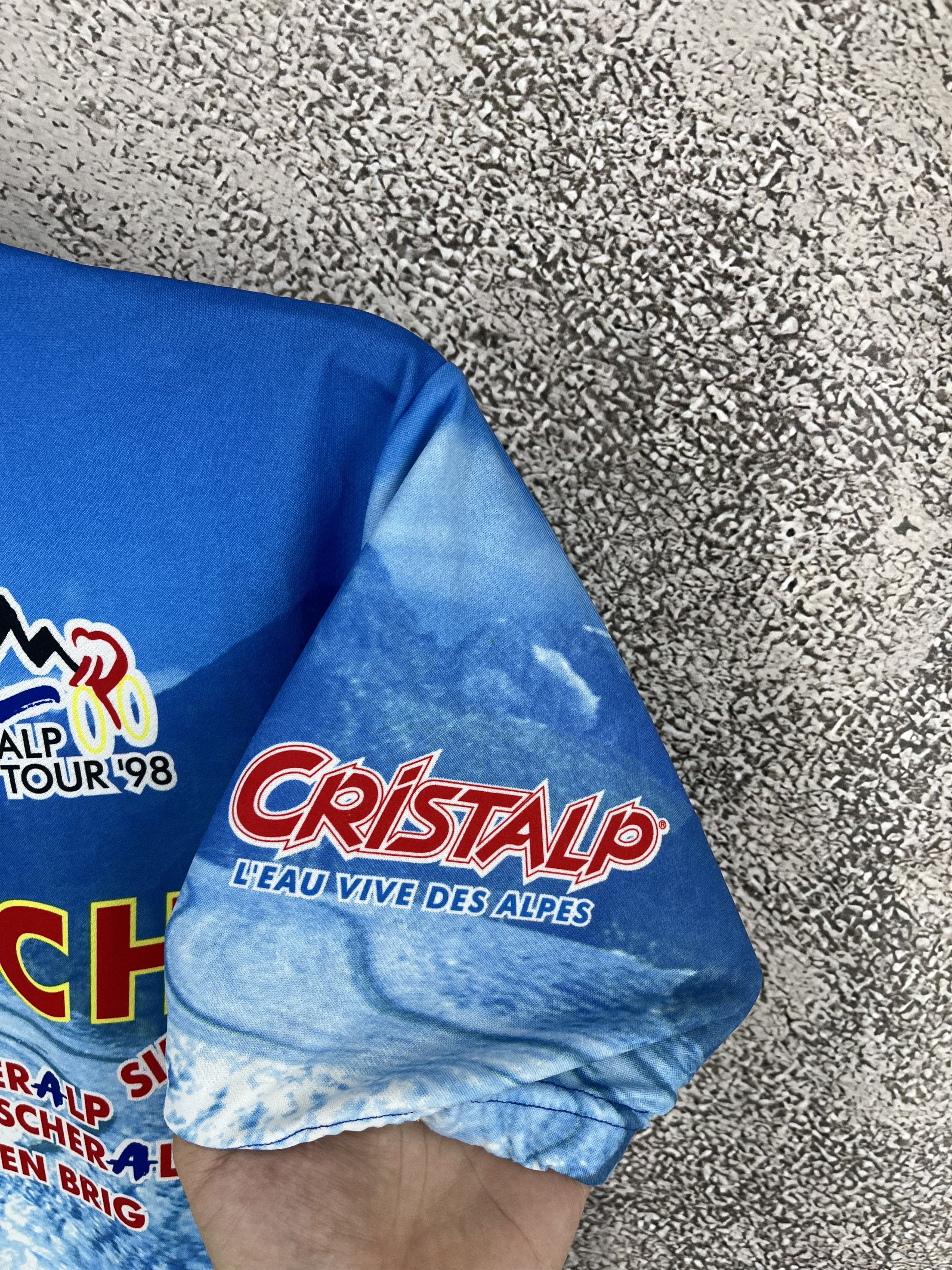 Vintage Vtg Maralp Tour ’98 Aletsch Cycl0ing Jersey Mountain Print Size US XL / EU 56 / 4 - 8 Thumbnail