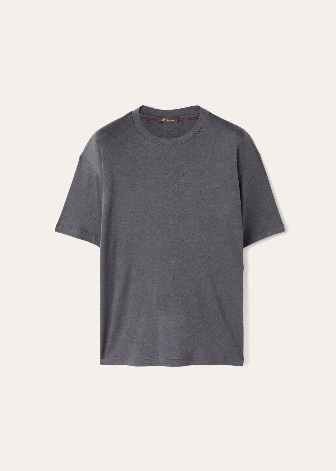 o1srvl11e1224 Philion Silk T-Shirt in Grey