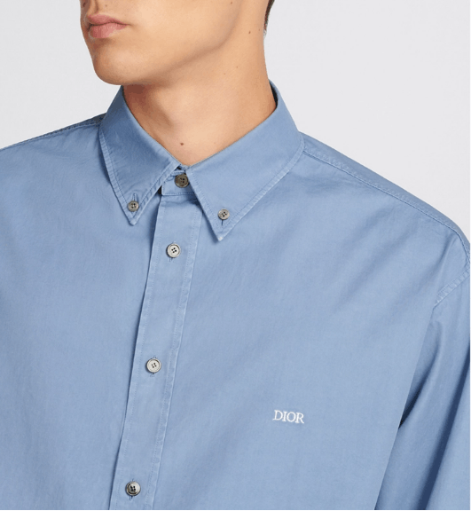 Dior o1w1db10525 413C50 Shirt in Blue Size US M / EU 48-50 / 2 - 7 Thumbnail