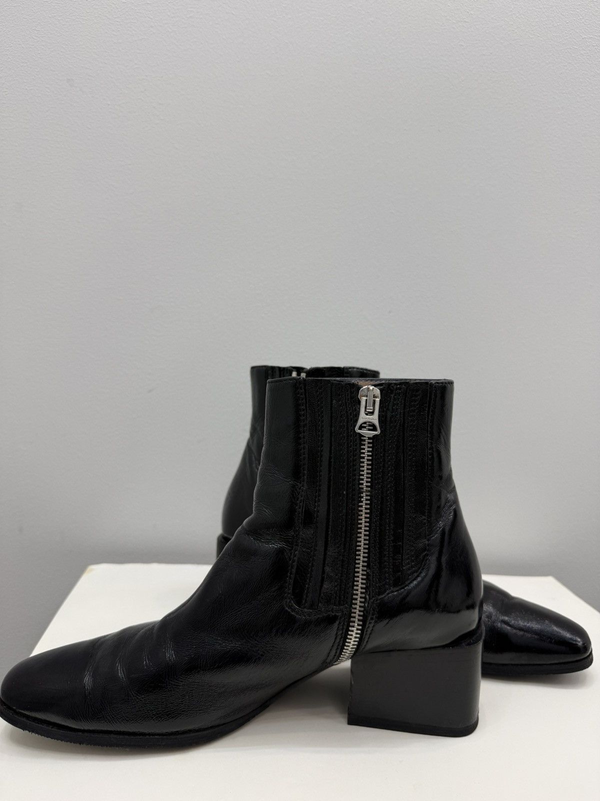 Acne Studios Acne Studios Birgit Patent Leather Boots Size US 6 / IT 36 - 6 Thumbnail