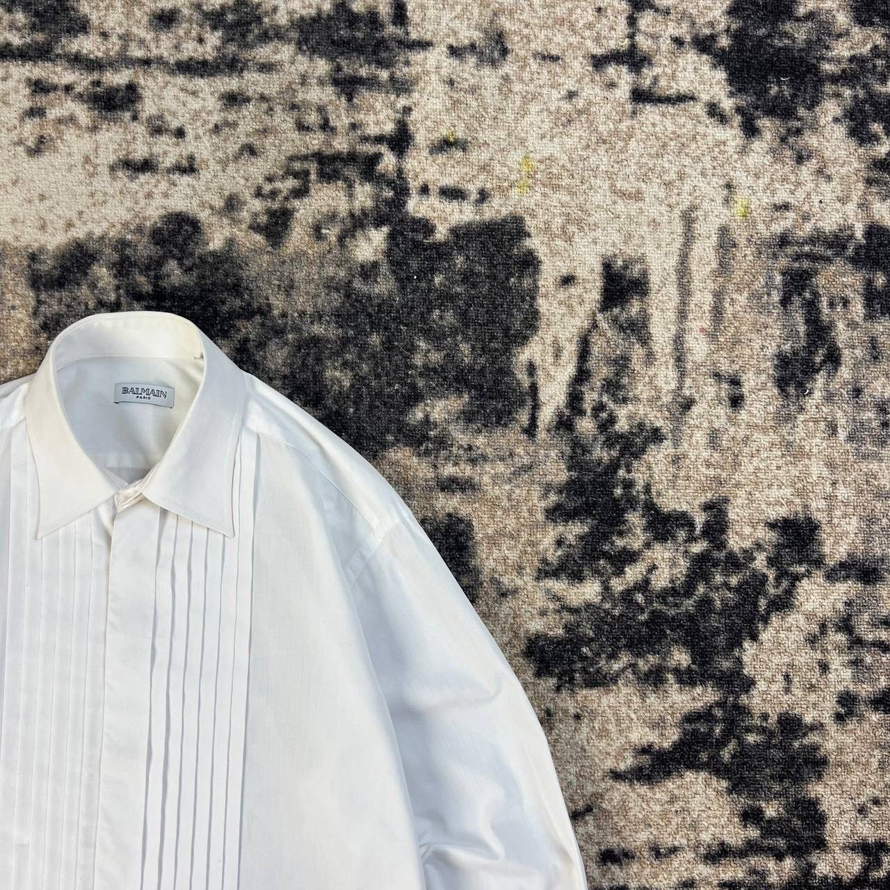 Balmain Balmain Luxury Vintage Y2K Striped Button Up Shirt Size US L / EU 52-54 / 3 - 2 Thumbnail