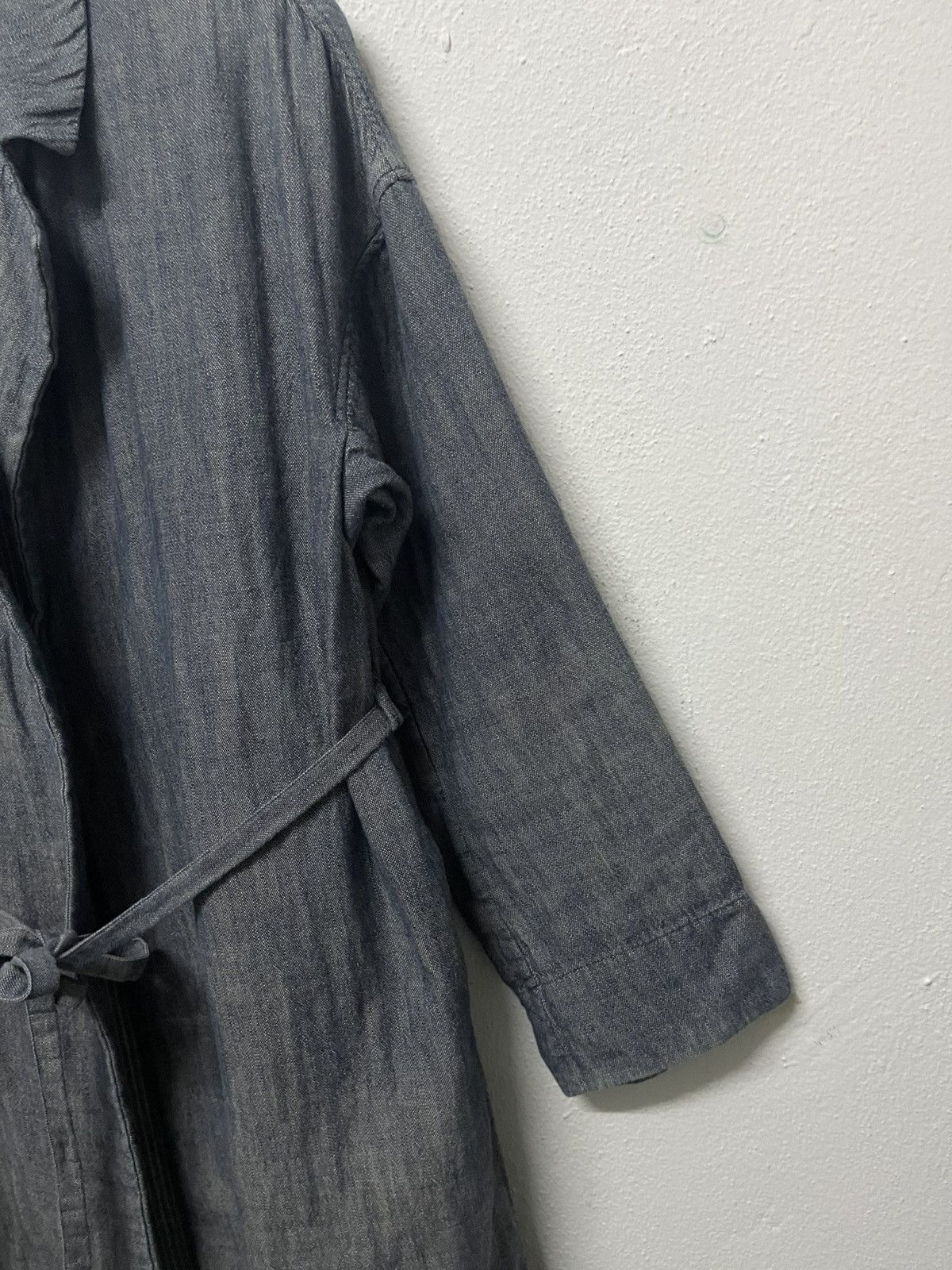 45rpm VINTAGE 45RPM INDIGO DYE CHORE LONG COTTON JACKET Size US L / EU 52-54 / 3 - 7 Thumbnail