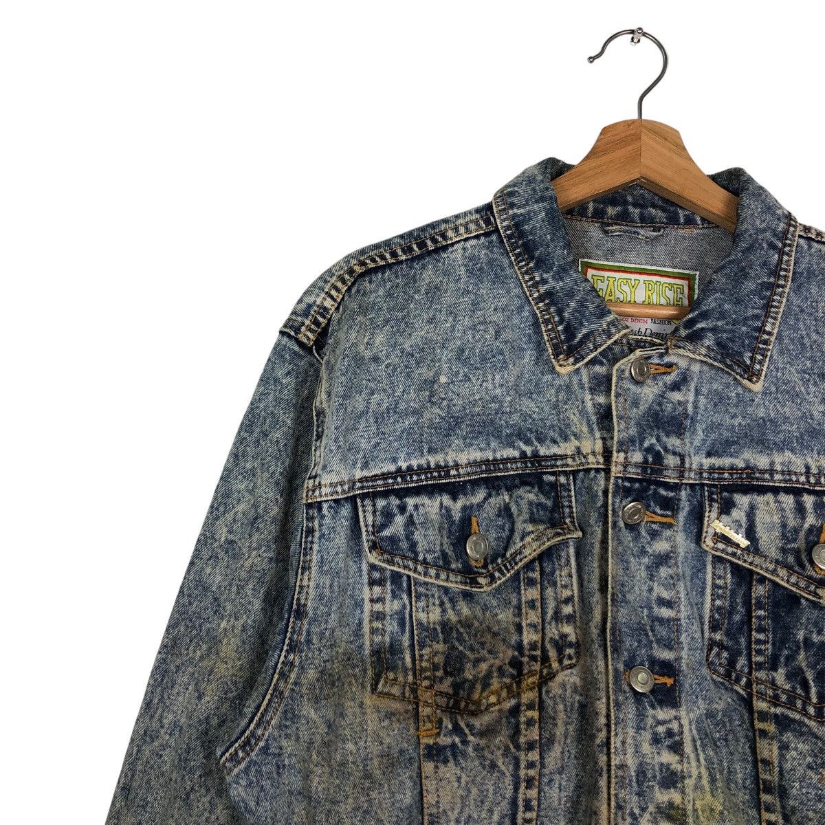 Japanese Brand 🔥90’s Vintage Cropped Denim Jacket Biker Easy Rise Japan Size US M / EU 48-50 / 2 - 7 Thumbnail