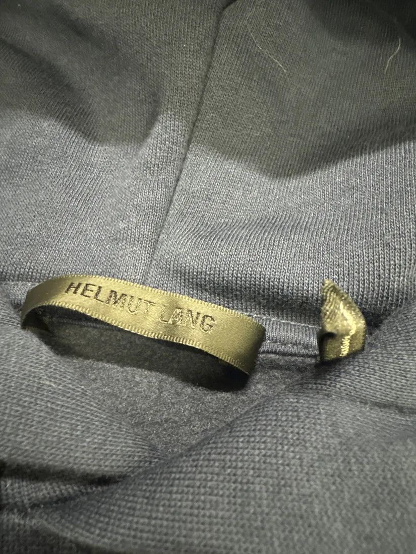 Helmut Lang × Vintage Helmut Lang Navy Simple Buttoned Hoodie Size US M / EU 48-50 / 2 - 3 Thumbnail