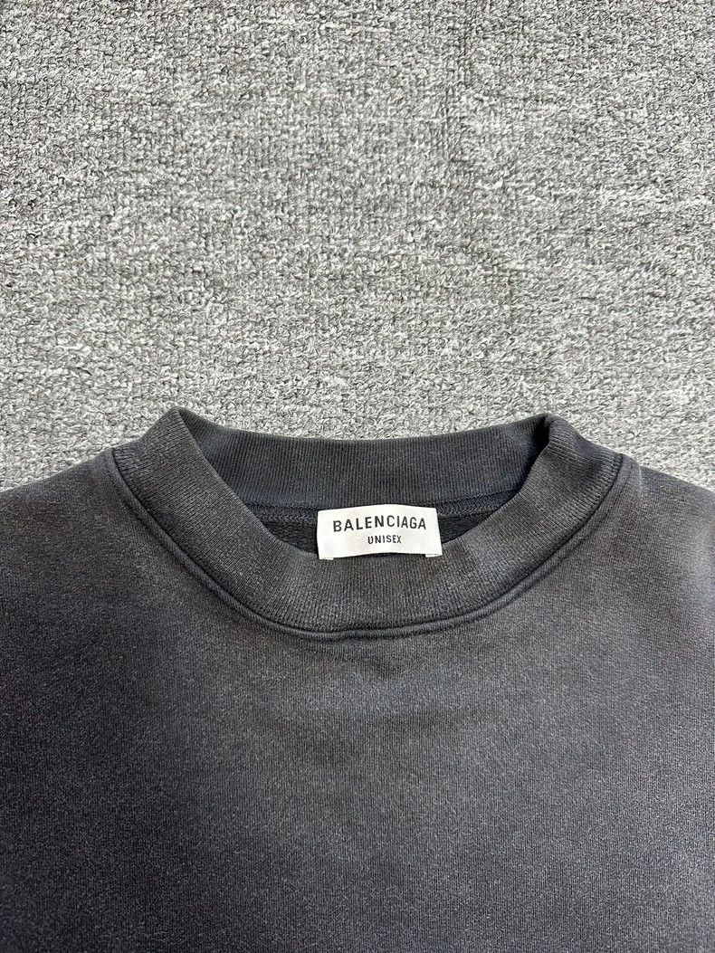 Balenciaga Balenciaga 22 FW Stripped Thread Pullover Sweatshirt 2502-N Size US S / EU 44-46 / 1 - 2 Thumbnail