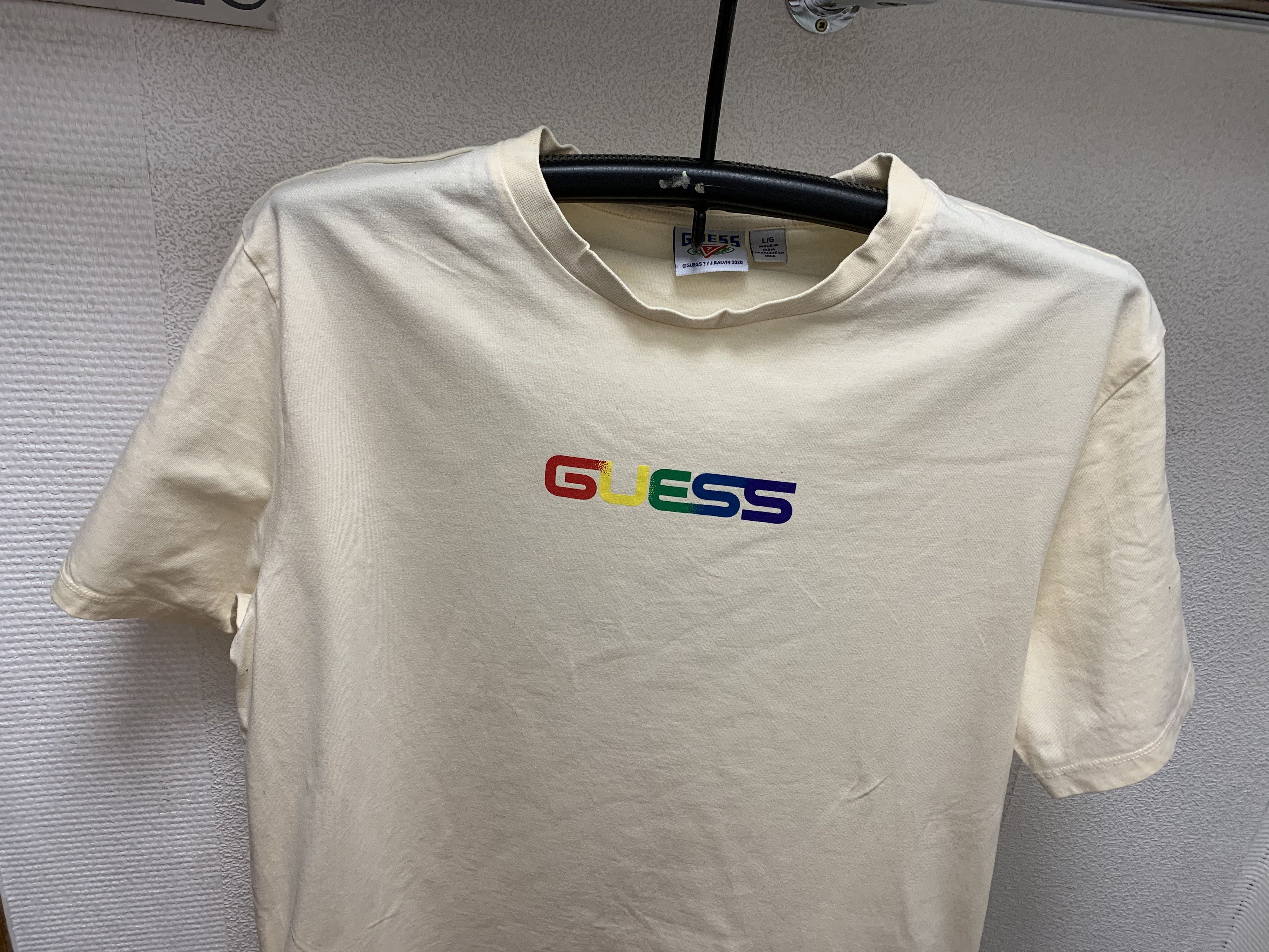 Guess × J Balvin Guess J.Balvin 2020 big logo t-shirt L-Xl sz Size US L / EU 52-54 / 3 - 3 Thumbnail