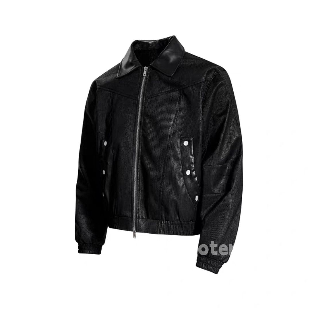 Vintage Utility pu outdoor sports punk grunge hiphop bomber jacket Size US L / EU 52-54 / 3 - 1 Thumbnail
