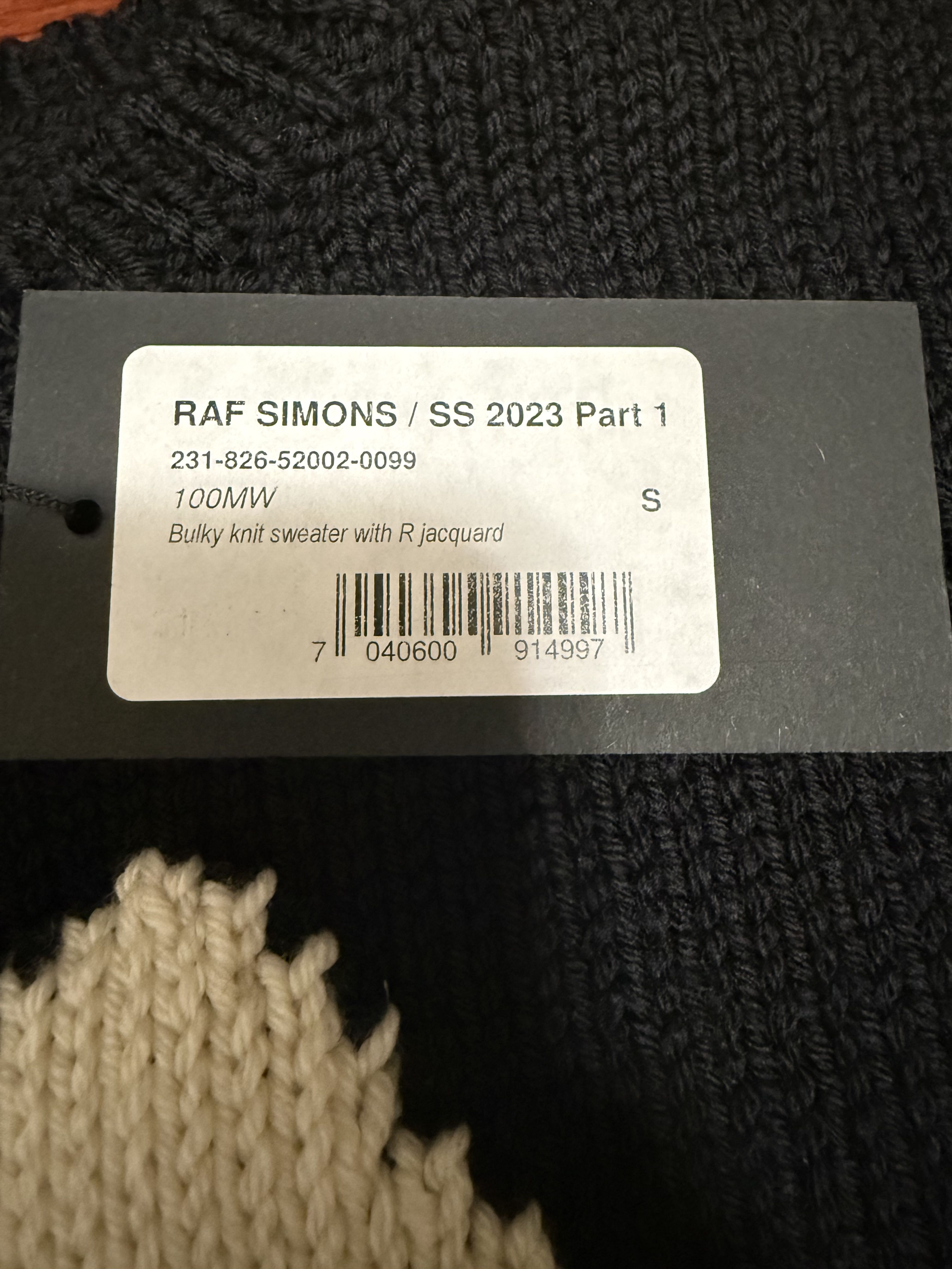Raf Simons Cropped R sweater Size US S / EU 44-46 / 1 - 5 Thumbnail