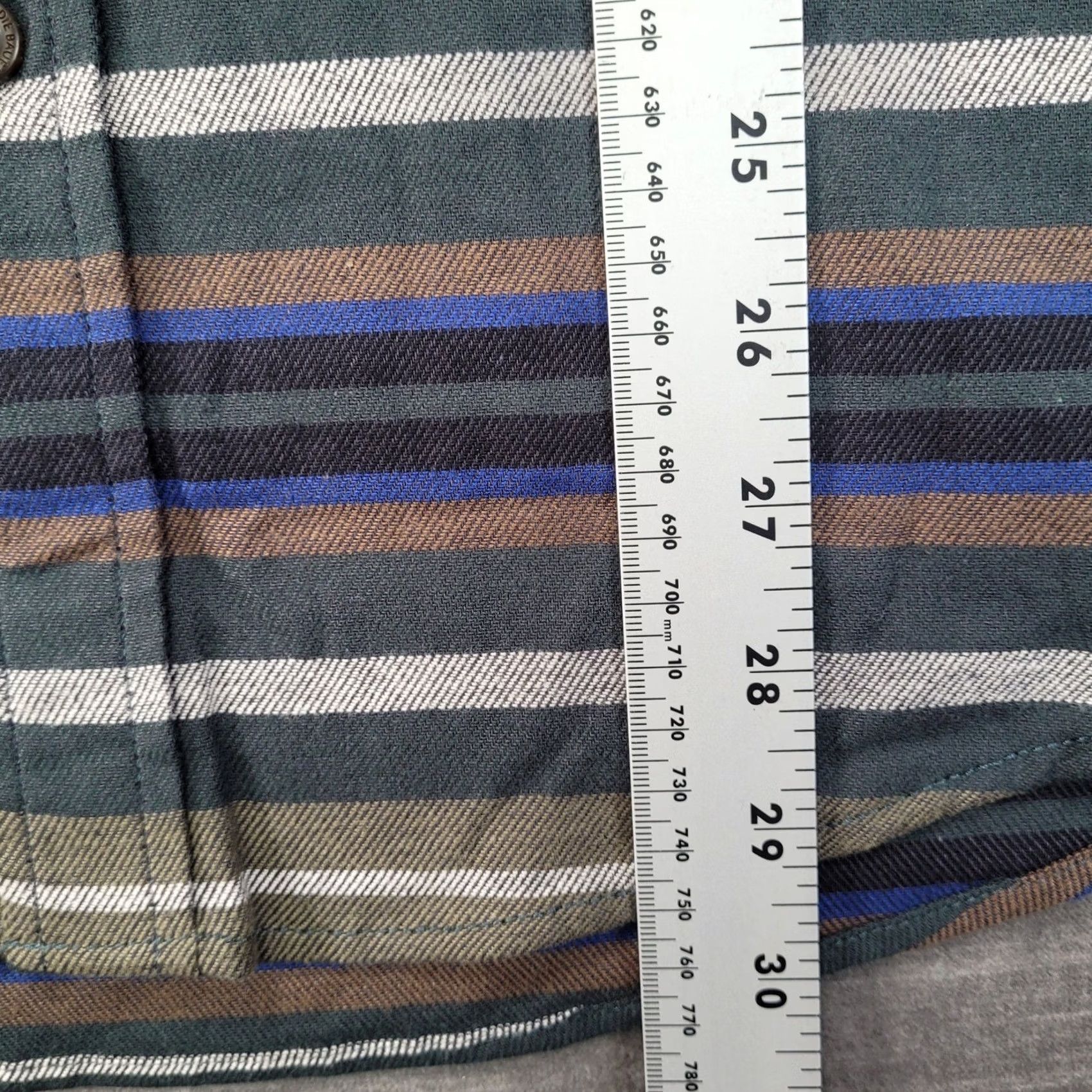 Eddie Bauer Eddie Bauer Field Flannel Flex 2.0 Shirt Mens Large Green Striped Button Up New Size US L / EU 52-54 / 3 - 6 Thumbnail