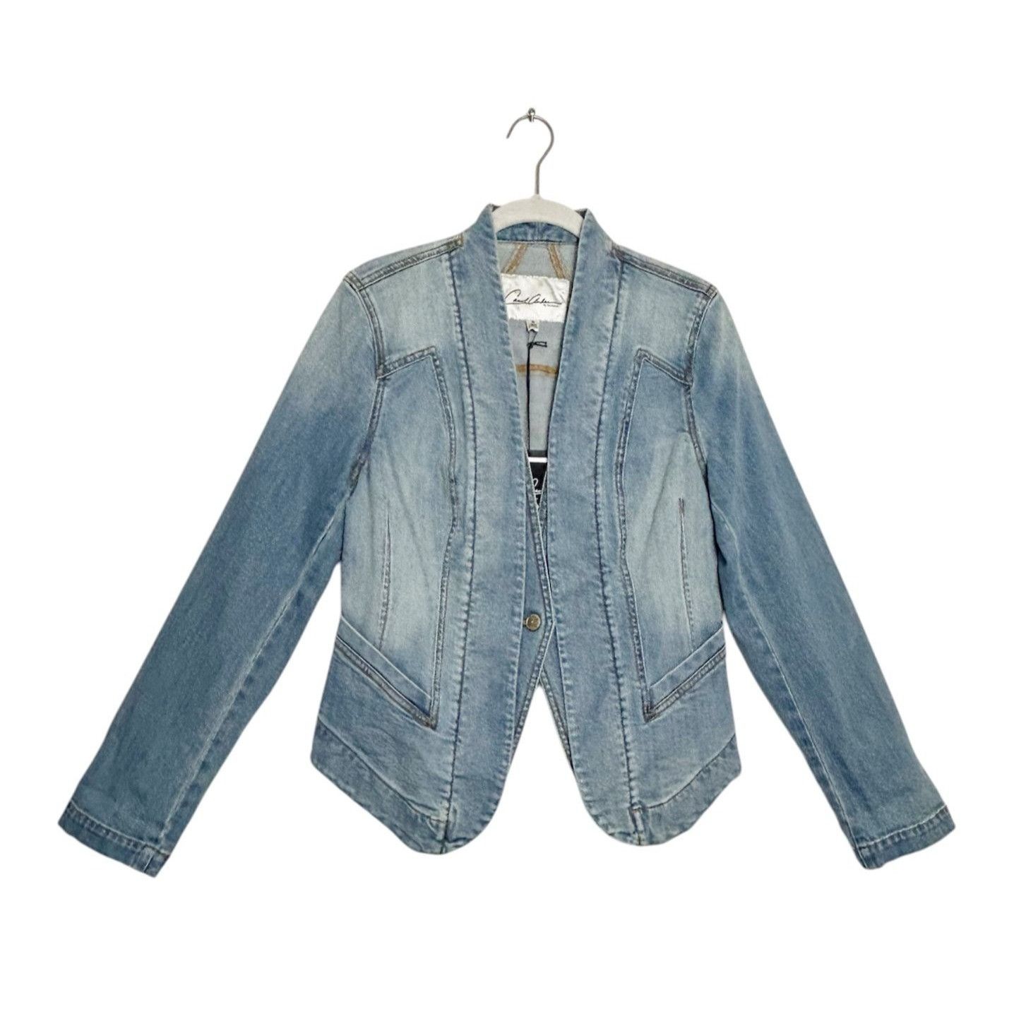 Other Vintage Carol Anderson CAbi Denim Jacket Cropped Light Wash Size S / US 4 / IT 40 - 1 Thumbnail