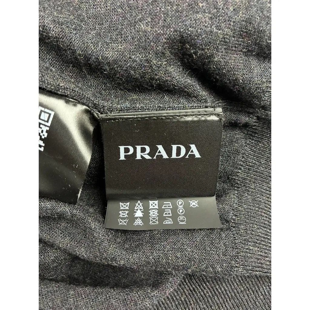 Prada Prada Charcoal Grey Wool Cardigan Size 60 EU fits like XXL Size US XXL / EU 58 / 5 - 7 Thumbnail