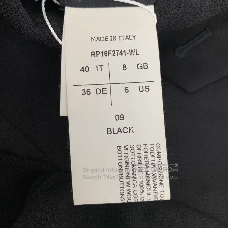Rick Owens Rick Owens Black wool lapel single button long sleeve blaz Size XS / US 0-2 / IT 36-38 - 6 Thumbnail