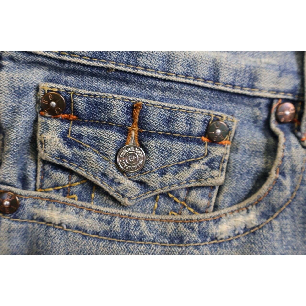 True Religion True Religion Joey Samurai Y2K Denim Jeans 36x34 Embroidered Size US 36 / EU 52 - 7 Thumbnail
