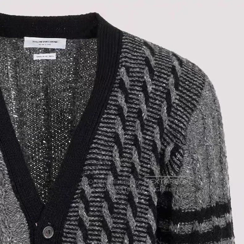 Thom Browne Thom Browne Classic Knit Open-Cardigan Size US S / EU 44-46 / 1 - 4 Thumbnail