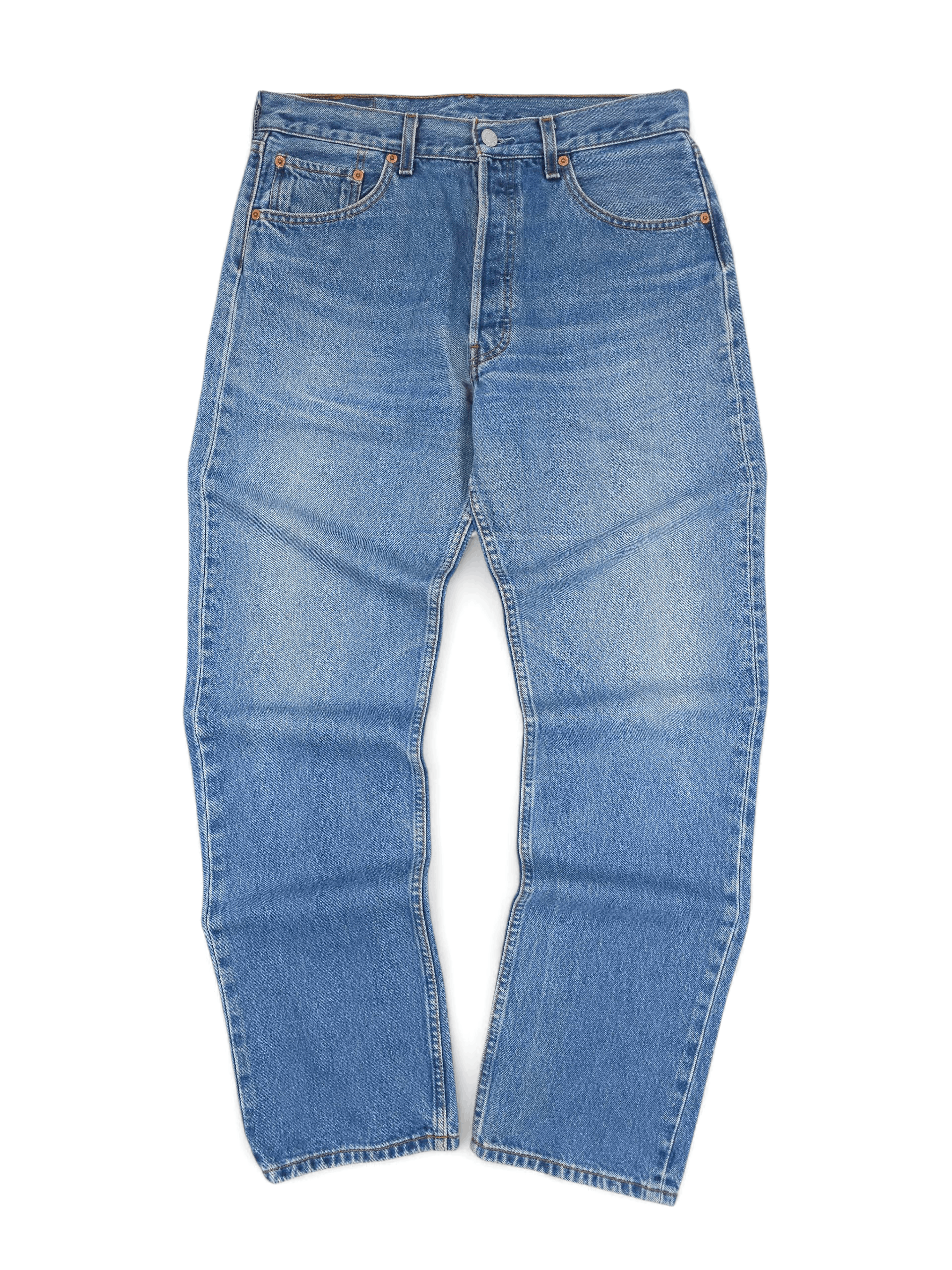 Levi's 💎 33/32 90's Levi's 501 Straight Regular Washed Jeans Y2K Size US 33 - 1 Thumbnail