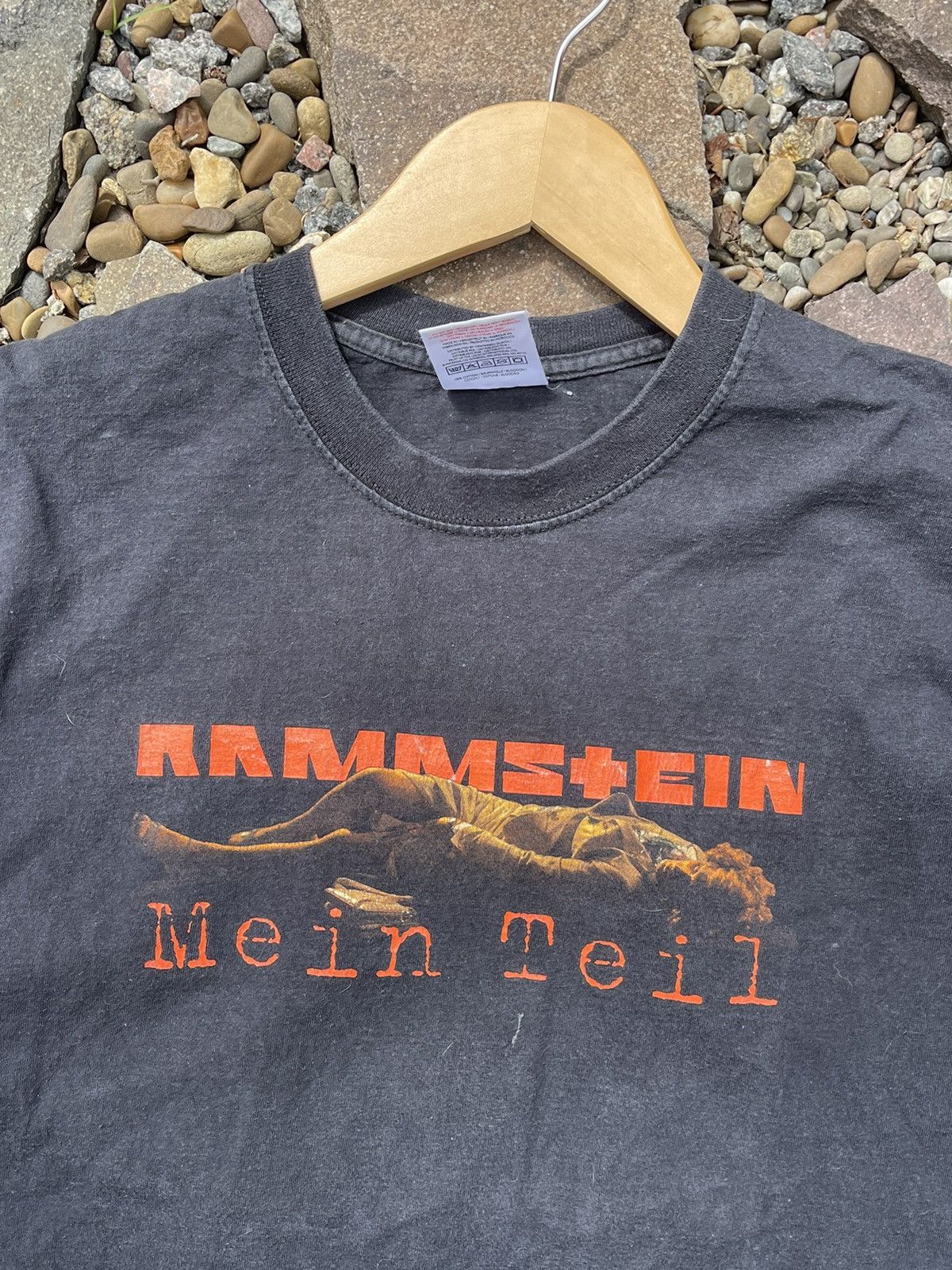 Band Tees × Vintage Rammstein Vintage Me In Teil black t-shirt tee double side Size US XL / EU 56 / 4 - 7 Thumbnail