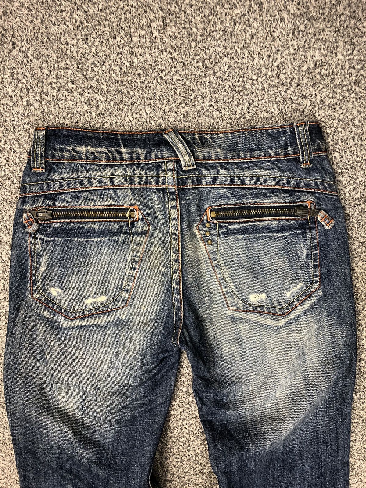 Japanese Brand Vintage Japanese Brands Nude Faded Flare Jeans Size 30" / US 8 / IT 44 - 17 Thumbnail