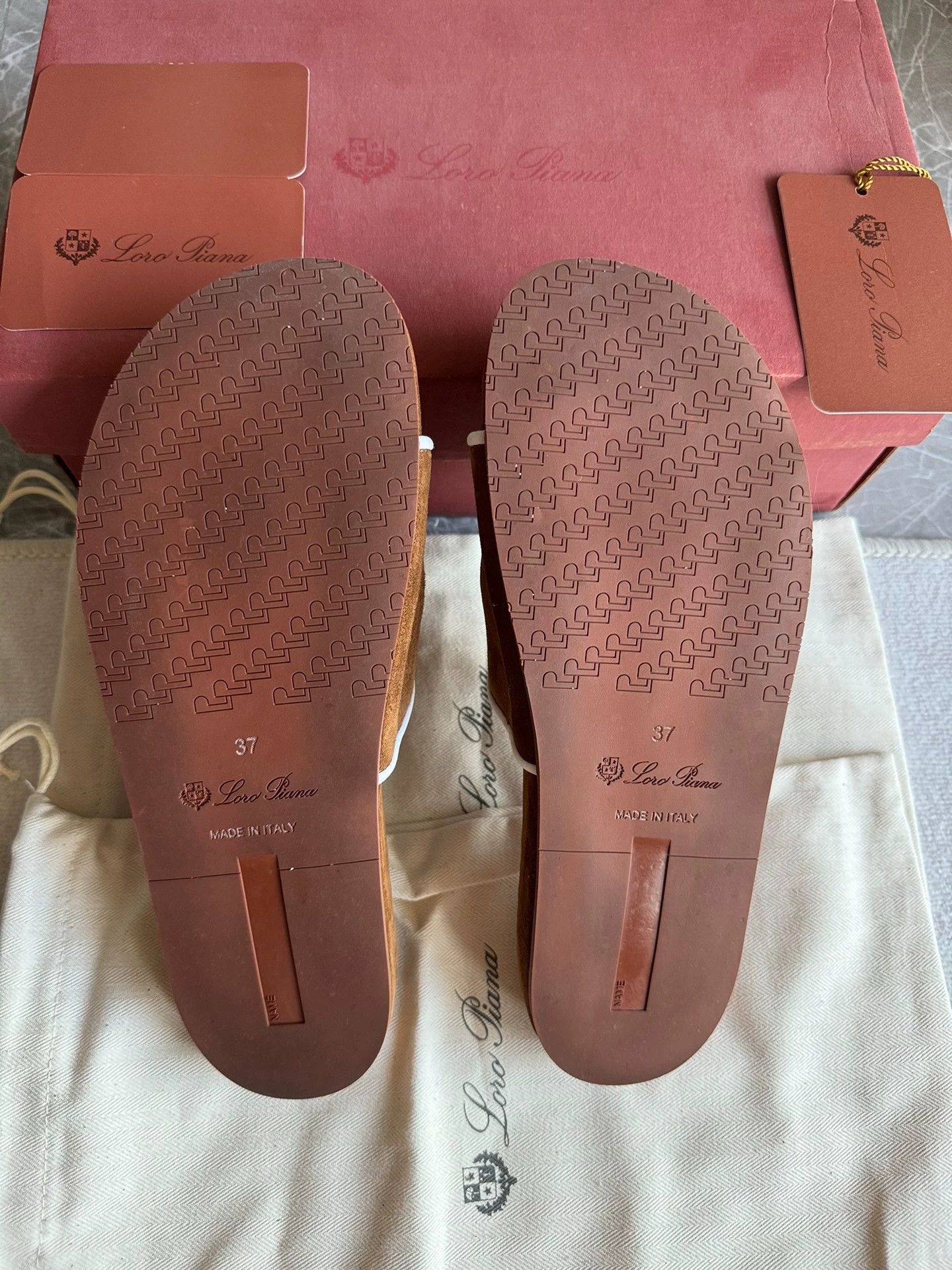 Loro Piana Loro Piana women's suede deep brown 37 slippers Size US 6.5 / IT 36.5 - 7 Thumbnail