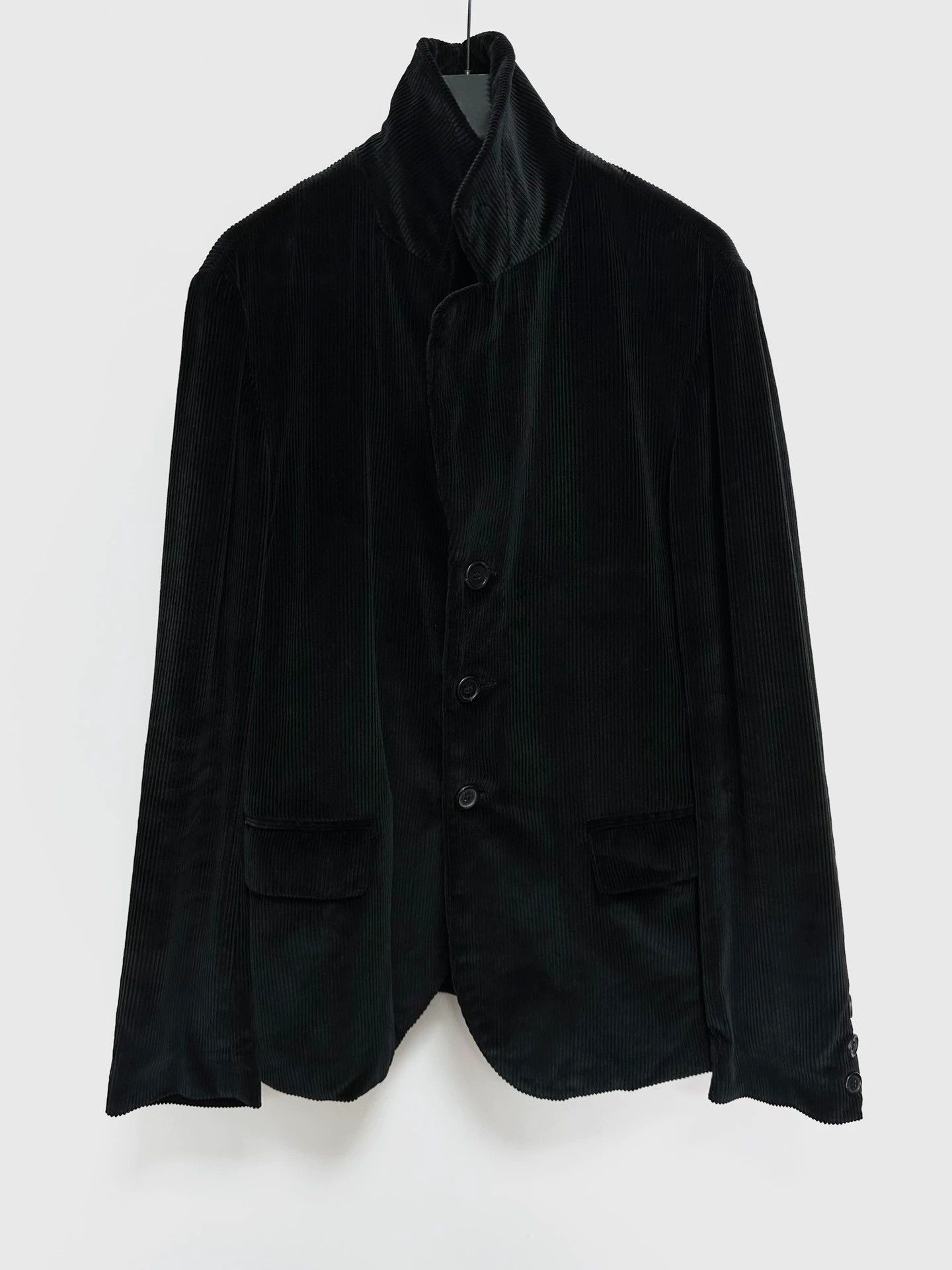 Casey Casey Black Corduroy Button-Front Jacket Size US XS / EU 42 / 0 - 1 Thumbnail