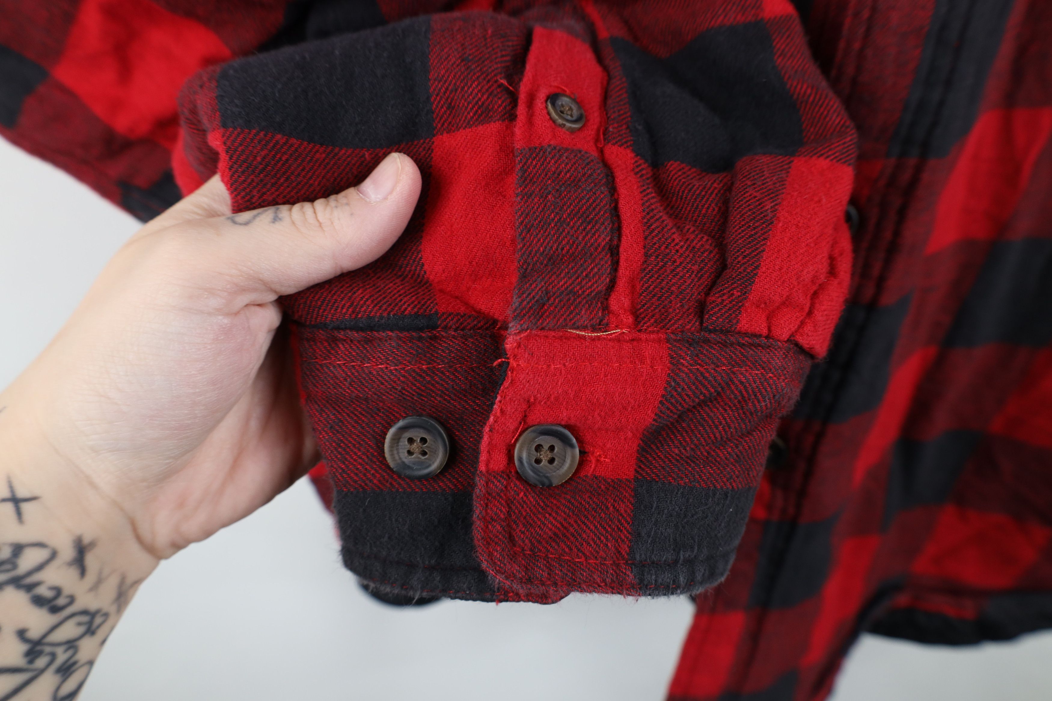 Vintage Vintage 90s Streetwear Flannel Button Shirt Jacket Jac Size US XXL / EU 58 / 5 - 7 Thumbnail