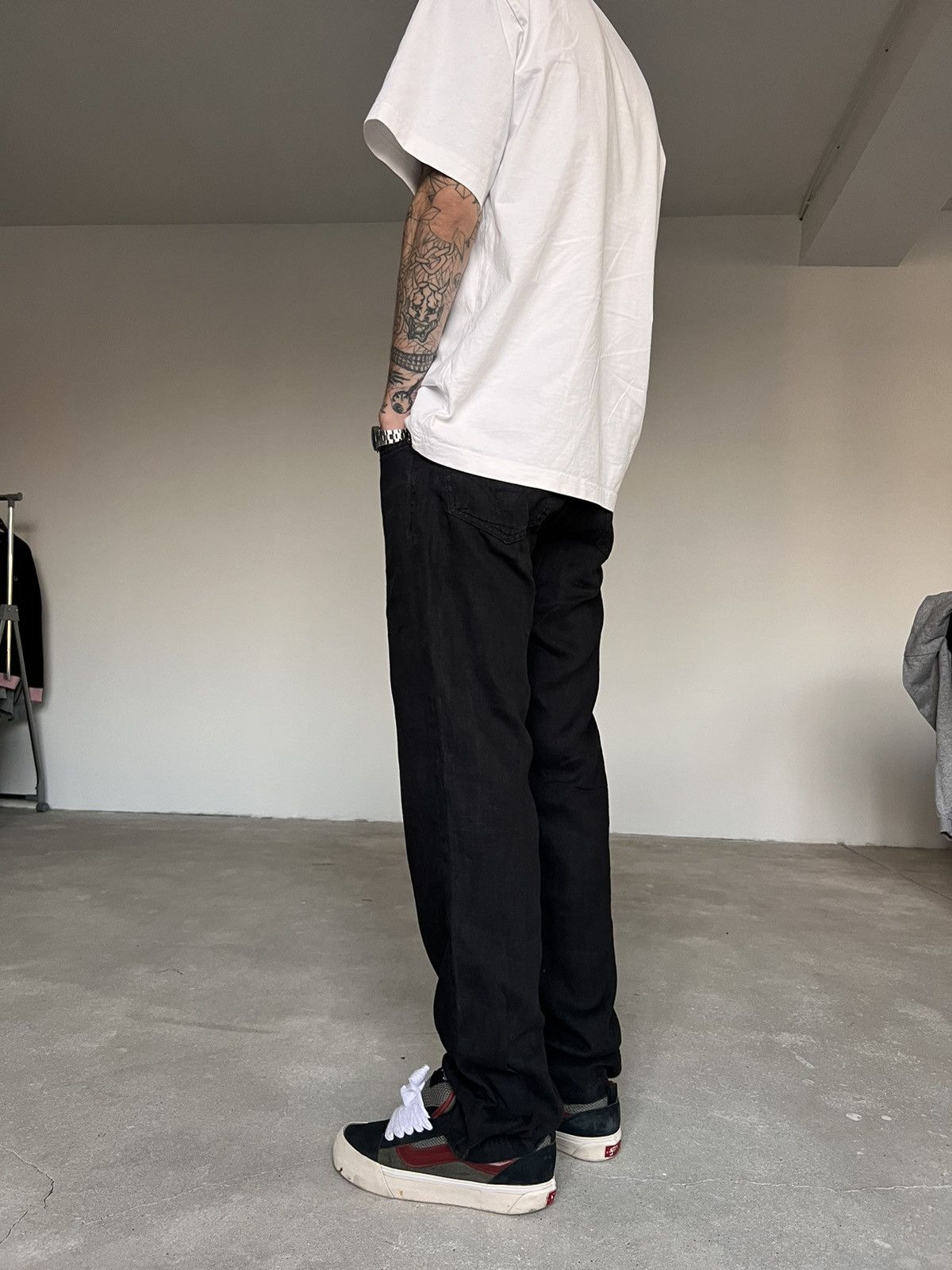 Dolce & Gabbana 90s Vintage Dolce&Gabbana Pants Linen Size US 29 - 17 Thumbnail