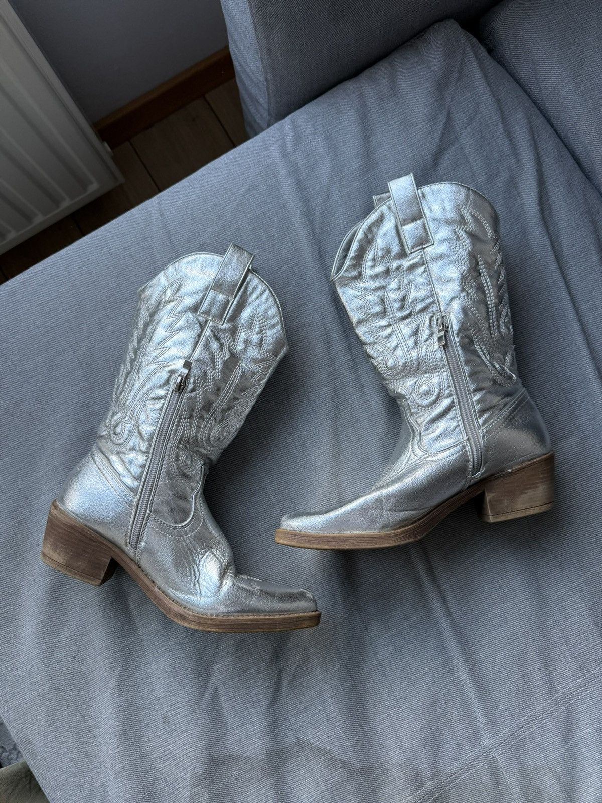 Cowboy Equipment × Vintage Vintage y2k Cowboy Boots US 8 western usa texas retro cowgirl Size US 8 / IT 38 - 2 Thumbnail