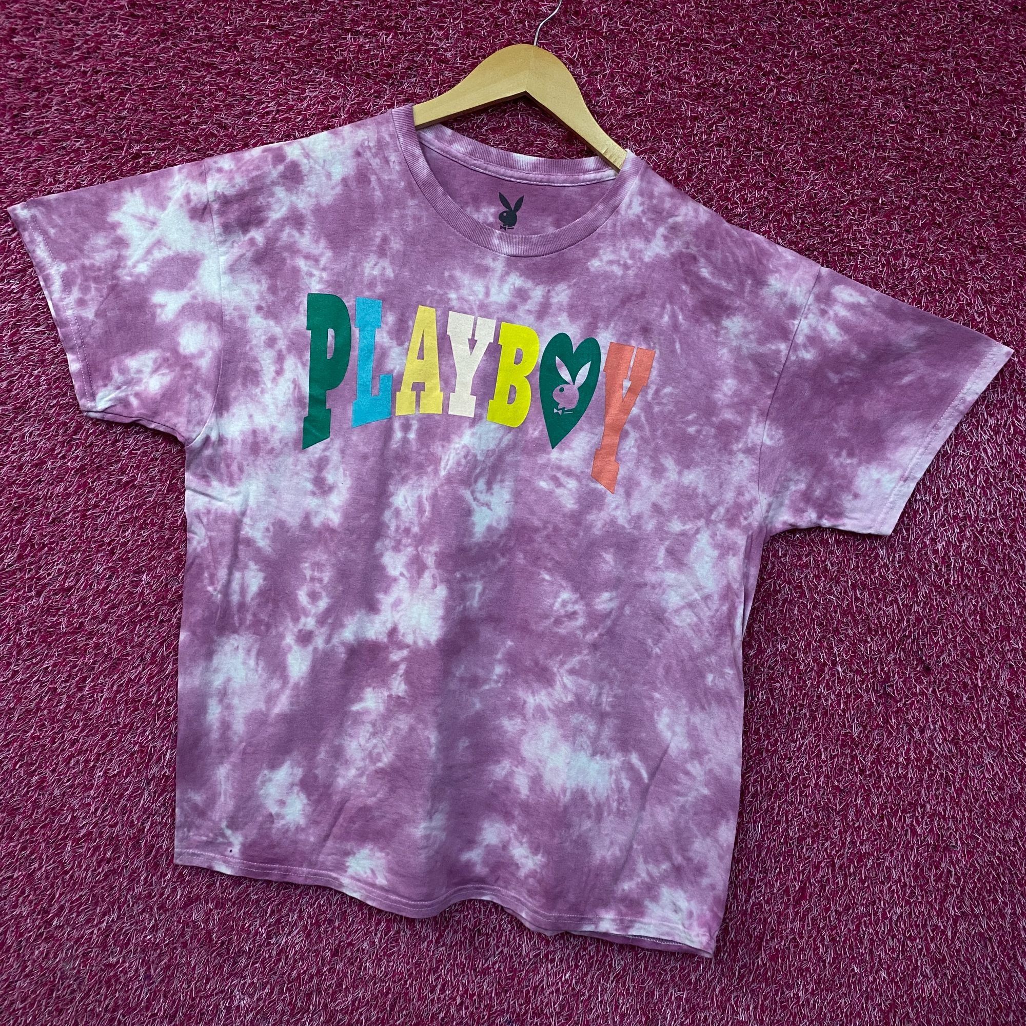 Playboy Playboy Colorful Arc Logo Tie-Dye Graphic T-Shirt XL Size US XL / EU 56 / 4 - 3 Thumbnail