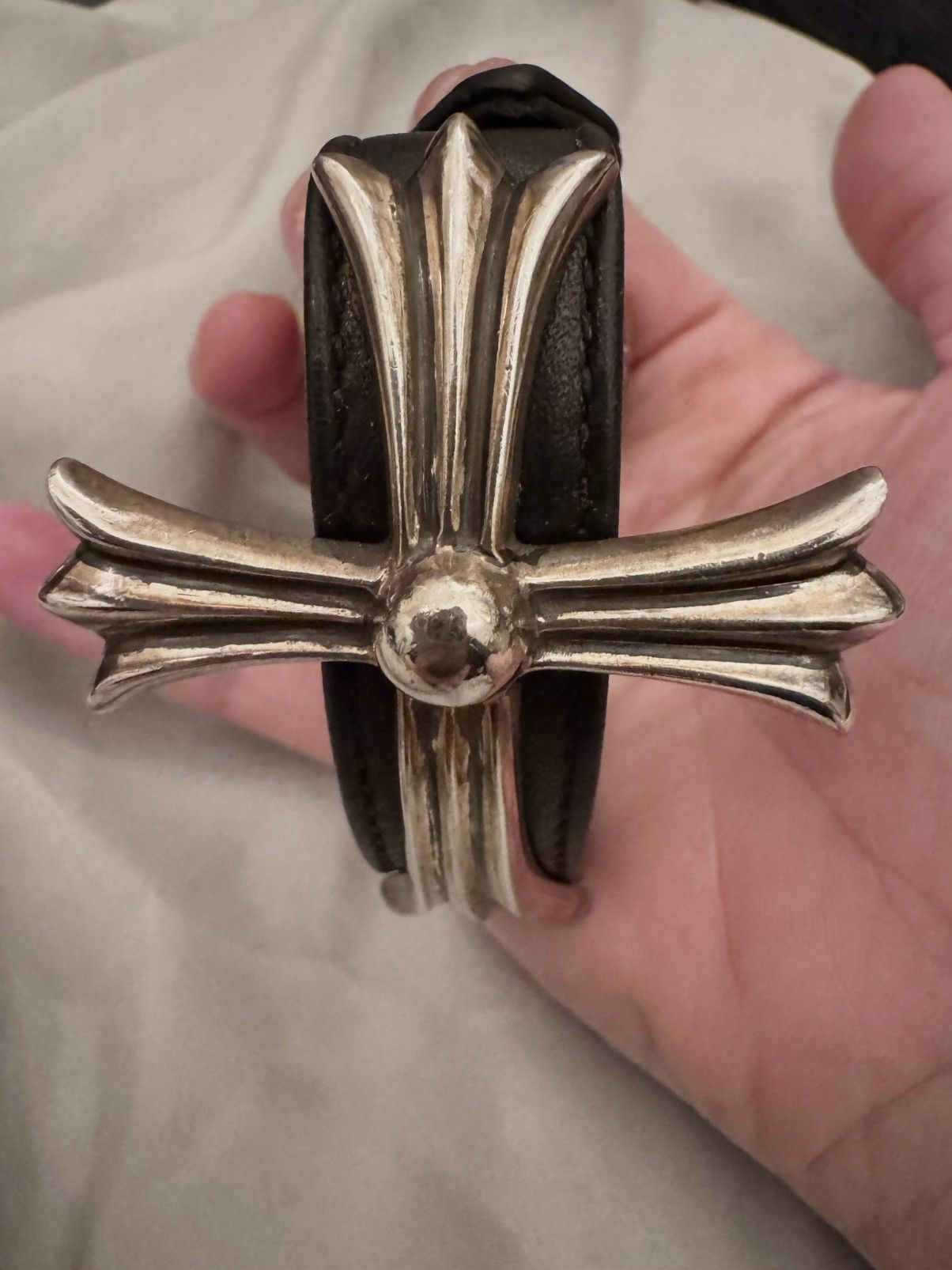 Chrome Hearts Chrome Hearts Cross Gunslinger Leather Bracelet Size ONE SIZE - 14 Thumbnail