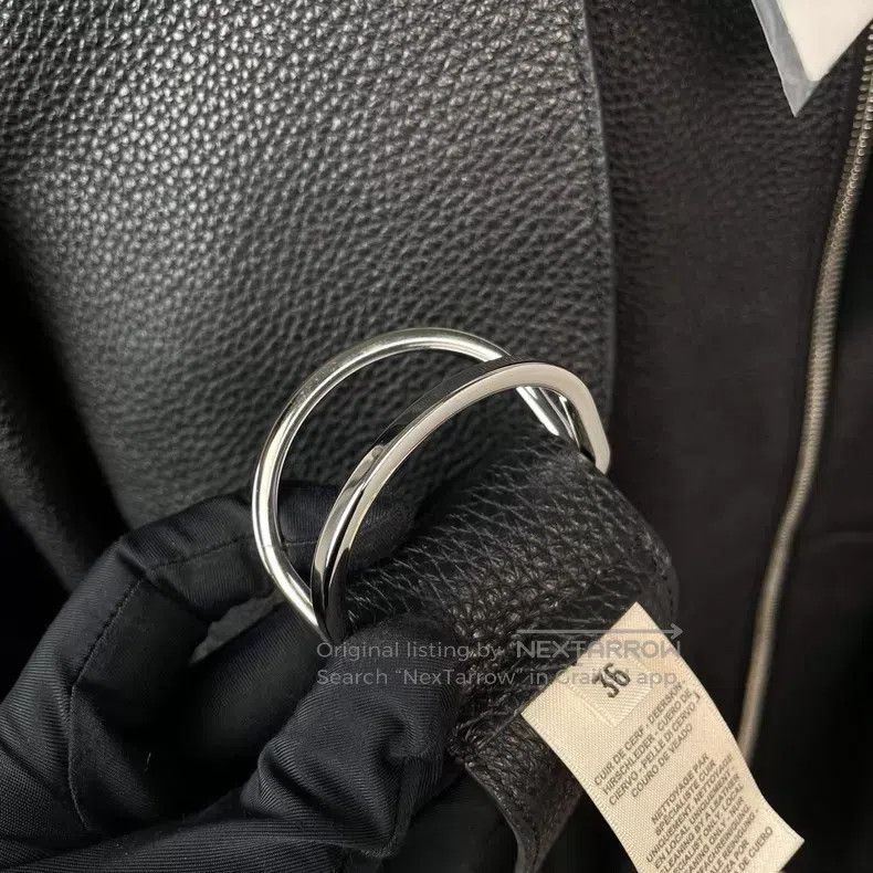 Hermes Hermes Black Deer Leather Jacket Size XS / US 0-2 / IT 36-38 - 8 Thumbnail