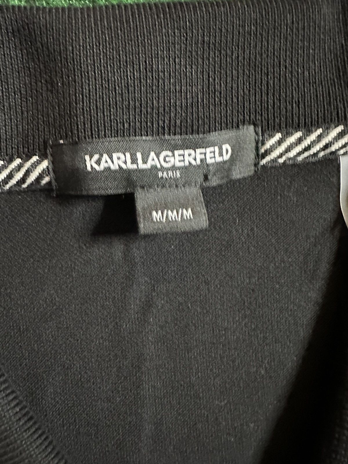 Designer Karl Lagerfeld “Black” Polo Size US M / EU 48-50 / 2 - 4 Thumbnail