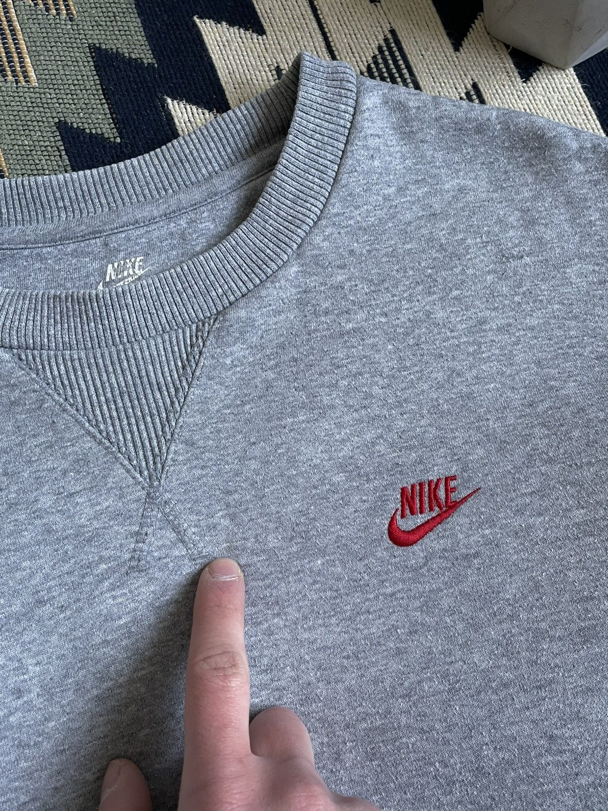 Nike × Vintage Vintage Nike Basic Small Logo Sweatshirt Size US M / EU 48-50 / 2 - 6 Thumbnail