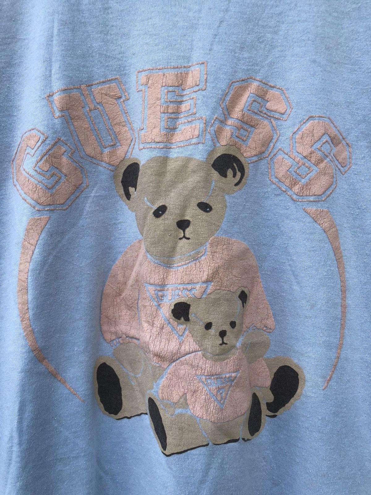 Designer × Guess × Vintage RARE Vintage 80s Guess Bear Tshirt Size US M / EU 48-50 / 2 - 5 Thumbnail