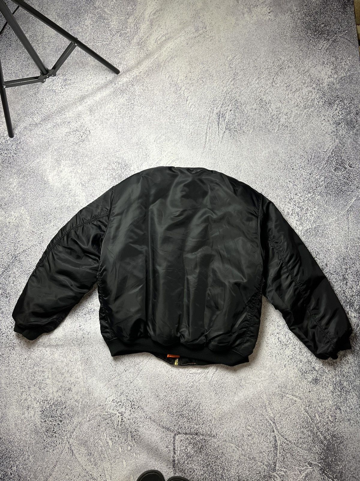 Vintage Vintage Black Reversible Bomber Jacket MA1 Size US XL / EU 56 / 4 - 15 Thumbnail