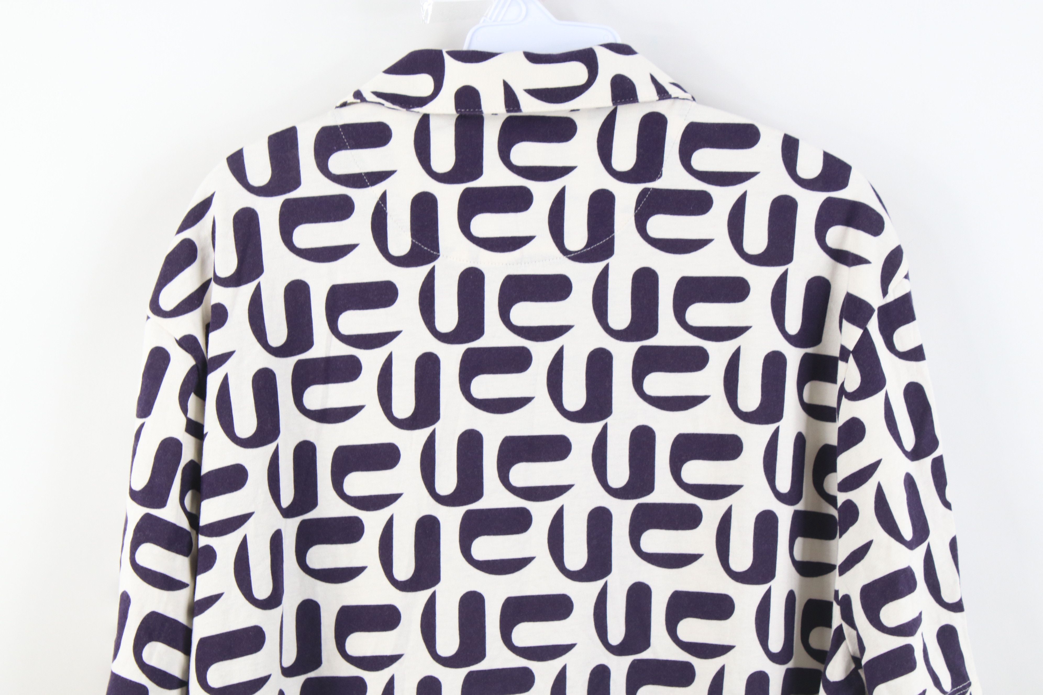 Express New Express Fit Camp Collar Geometric Collared Polo Shirt Size US L / EU 52-54 / 3 - 11 Thumbnail