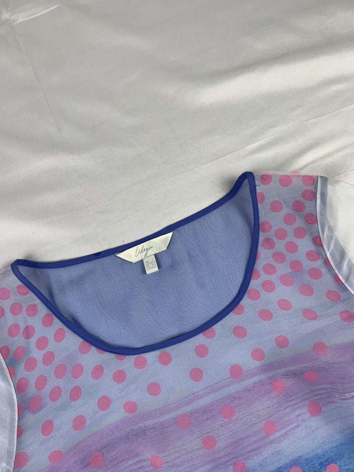 Vintage Lily USA Sunset Panorama Mixed Fabric Mesh Loose Fit Top Size M / US 6-8 / IT 42-44 - 8 Thumbnail