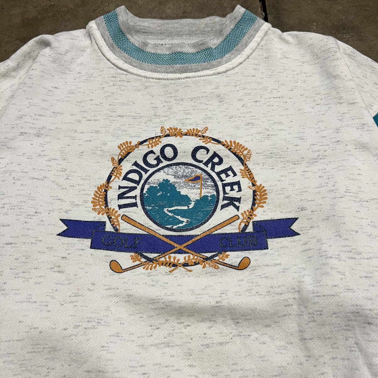 Vintage Vintage 90s Indigo Creek Golf Country Club Sweatshirt Size US M / EU 48-50 / 2 - 3 Thumbnail