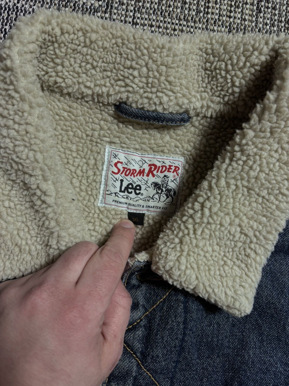 Lee Lee Storm Rider Sherpa Denim Jacket Size US XXL / EU 58 / 5 - 3 Thumbnail