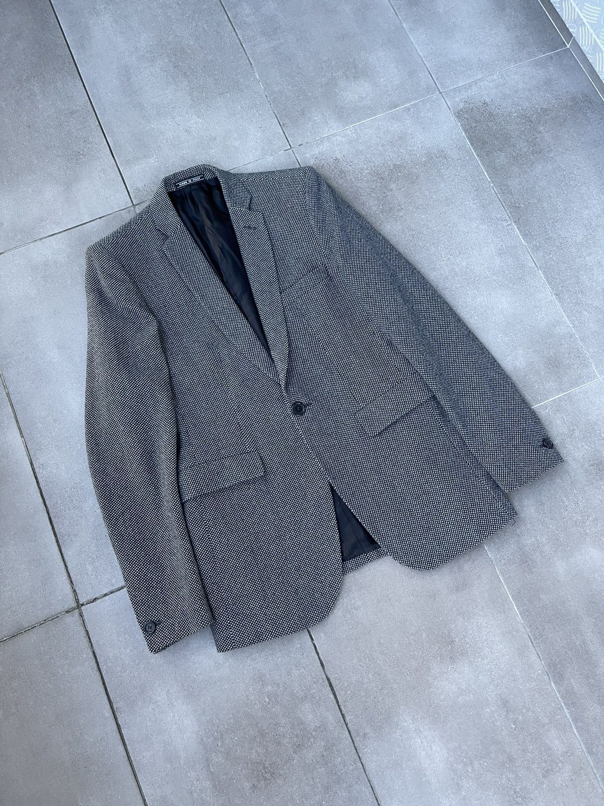 Acne Studios Acne Jeans Black White Grey Wool Blazer Size US M / EU 48-50 / 2 - 7 Thumbnail