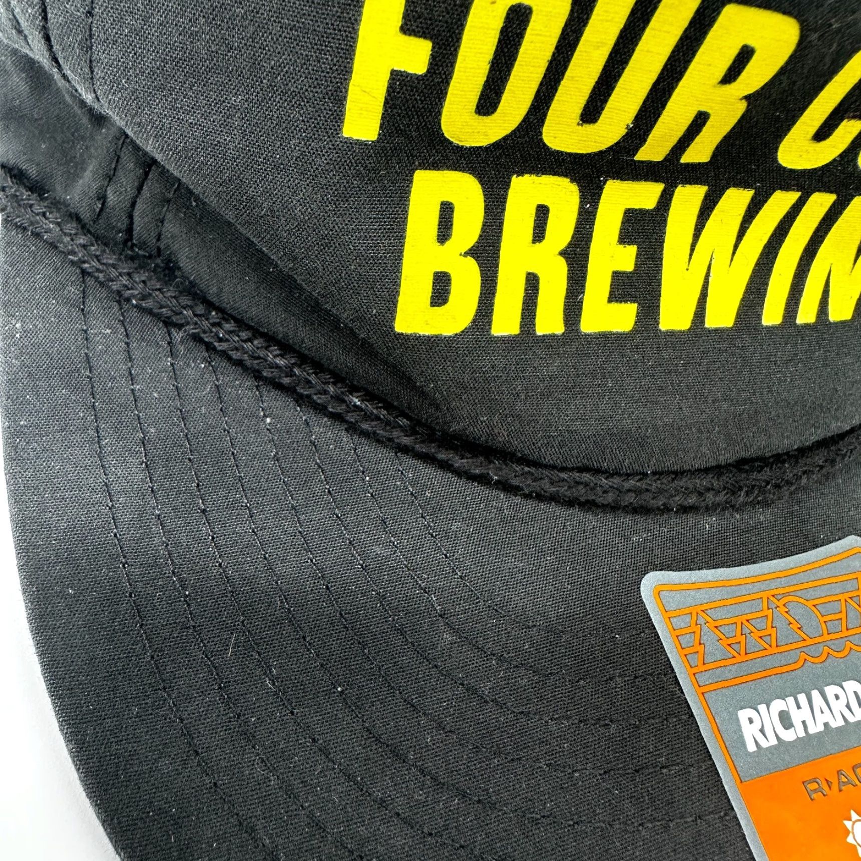 Vintage Richardson Four Corners Brewing Co. Hat Mens Snapback Black Adjustable Size ONE SIZE - 4 Thumbnail