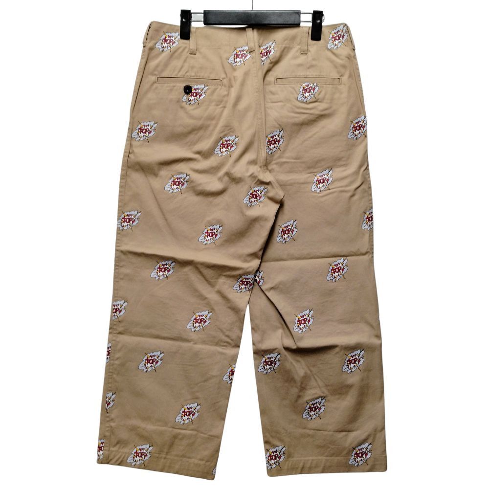 Comme des Garcons Cropped Pants Printed Pattern Cotton Beige Size US 34 / EU 50 - 2 Thumbnail