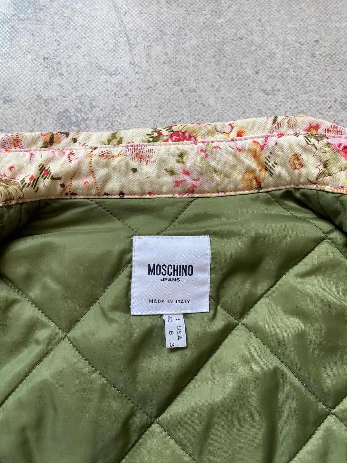 Moschino Moschino Quilted Lined Floral Print Hunting Jacket 40 Italy Size S / US 4 / IT 40 - 11 Thumbnail