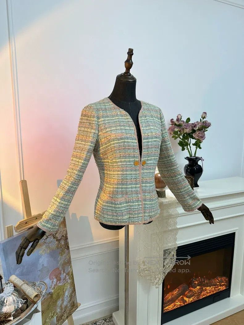 Chanel Chanel Morandi colour-based woven silk jacket Size M / US 6-8 / IT 42-44 - 4 Thumbnail