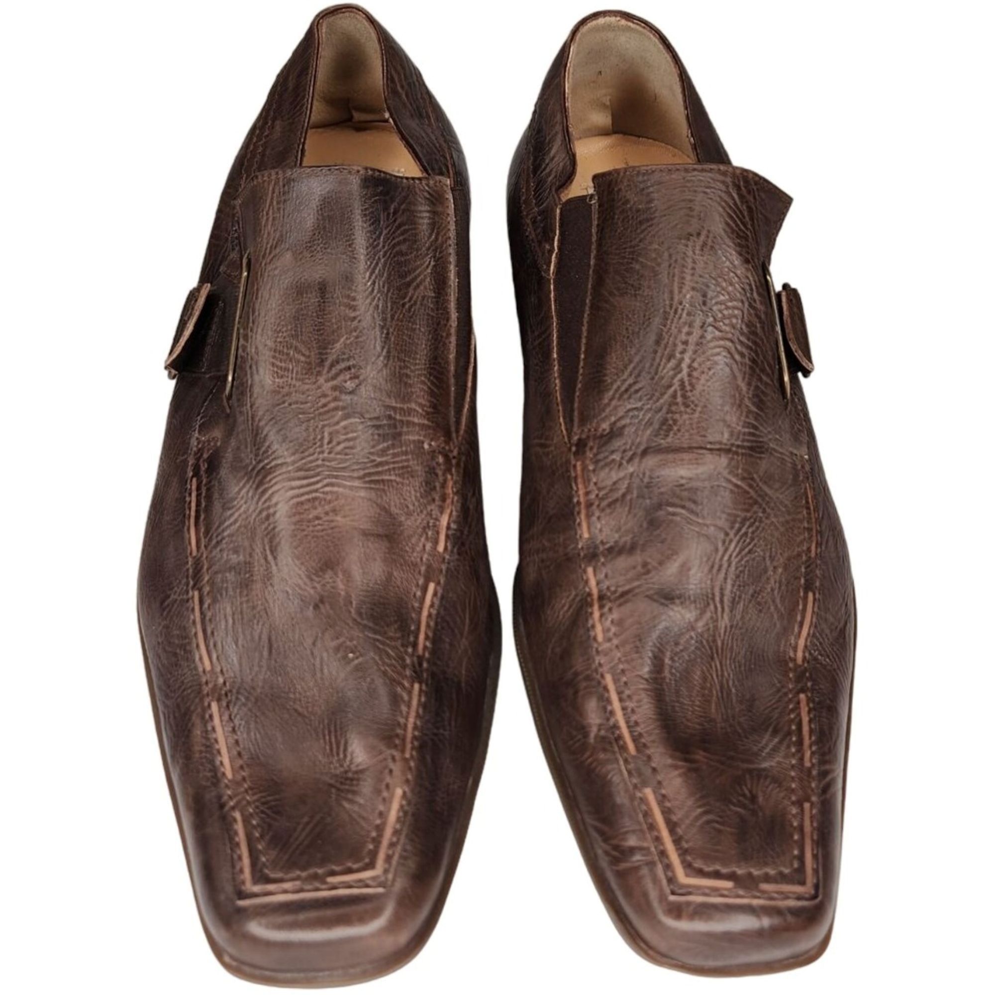 Paciotti Cesare Paciotti Italy Dress Shoes Men 9-9.5 Brown Leathe Size US 9 / EU 42 - 2 Thumbnail