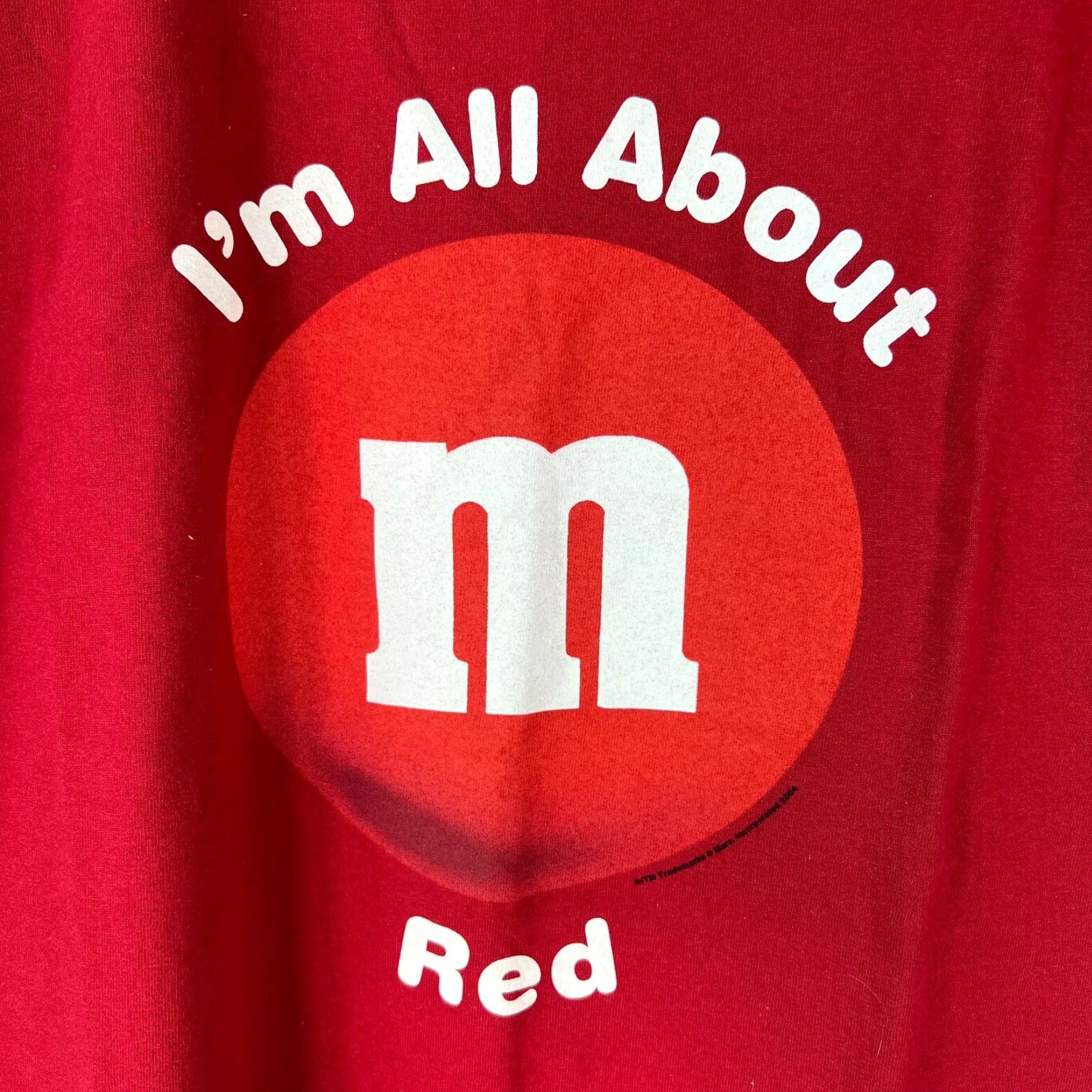 Anvil ANVIL T-Shirt Mens Graphic Crew Neck Short Sleeve 100% Cotton Red Large M&M I’m All About Red Vintage? No (Non-Vintage) Size US L / EU 52-54 / 3 - 3 Thumbnail