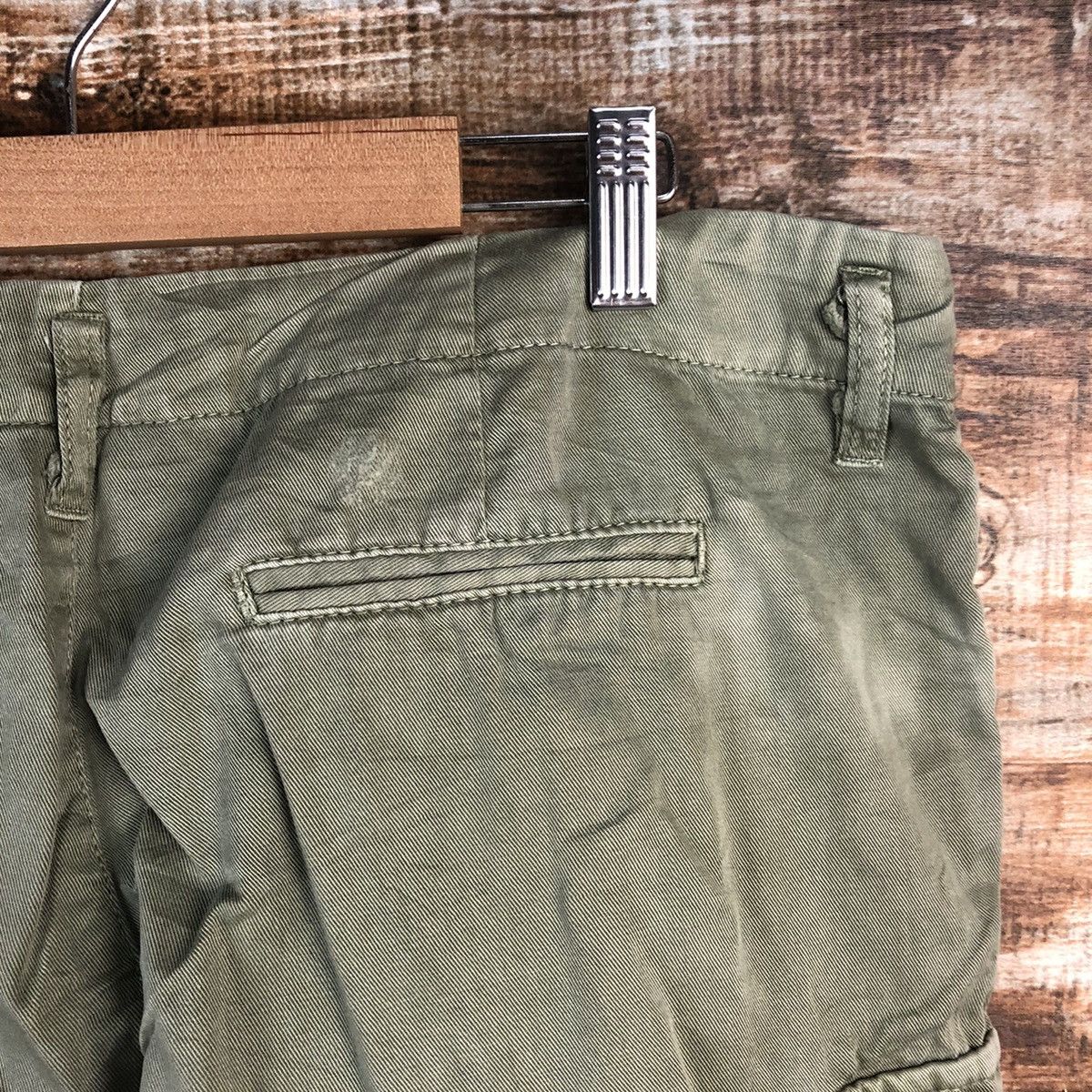 Japanese Brand DL Japanese Brand Green Cargo Multipocket Pants #C645 Size US 33 - 15 Thumbnail